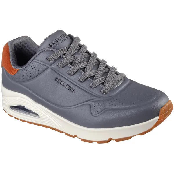 Skechers Skechers Heren Street UNO Tailored Air Sneakers 183007 Grijs