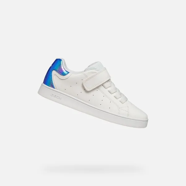 GEOX GEOX ECLYPER MEISJES Sneakers - WIT/BLAUW