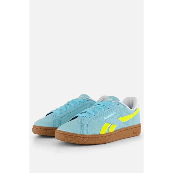 Reebok Reebok CLUB C GROUNDS UK Blauw - SOLAR ACID YELLOW - GUM Dames Sneakers - Blauw