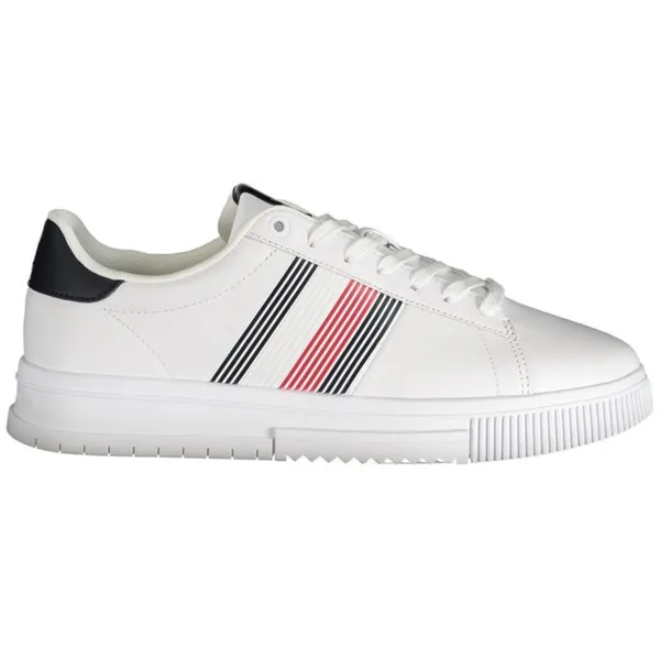 Tommy Hilfiger Tommy Hilfiger Witte Polyester Sneakers Met Laces En Logo
