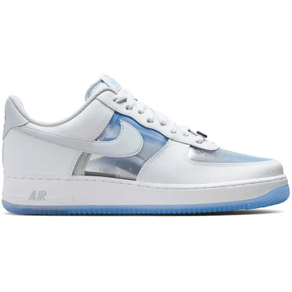 Nike Air Force 1 Low Wit/Zilver/Lichtblauw