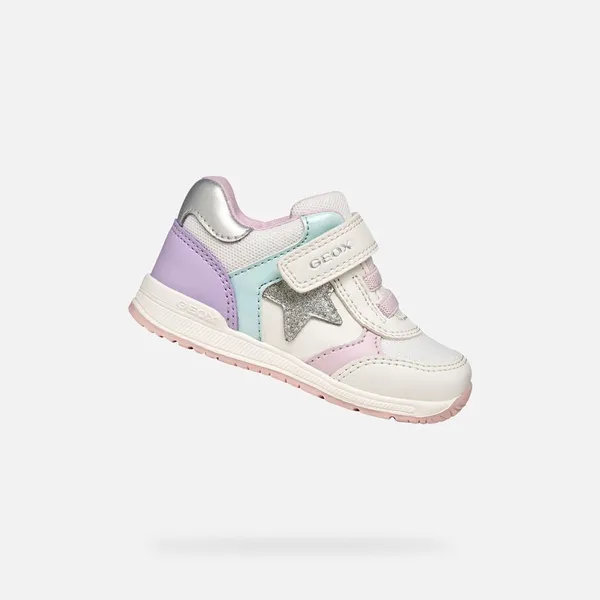 GEOX GEOX RISHON DREUMES Sneakers - MELKWIT/LILA