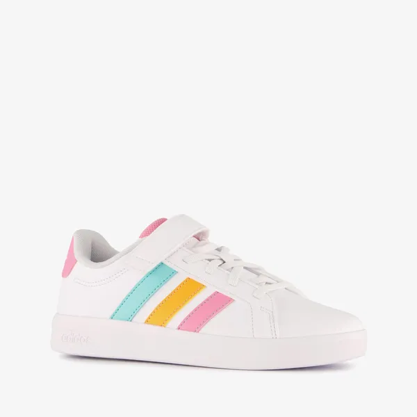 adidas adidas Grand Court 3.0 meisjes sneakers wit roze