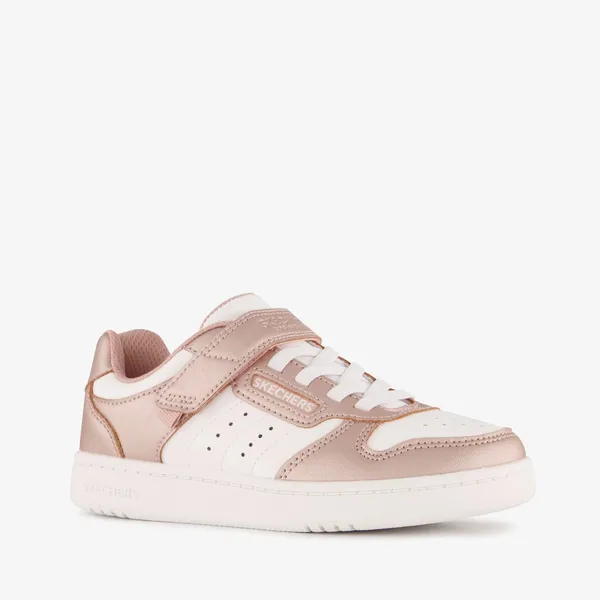 Skechers Skechers Quick Street meisjes sneakers roze wit - Uitneembare zool