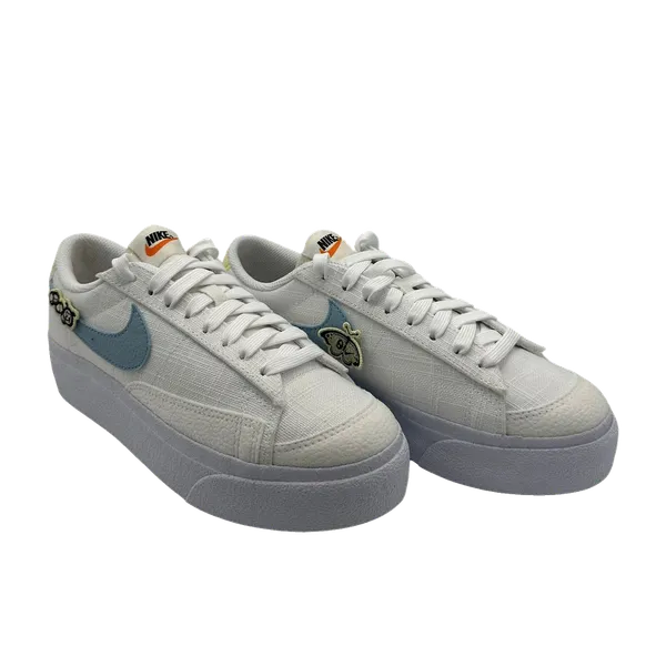 Nike Blazer Low Platform SE NN Wit/Blauw, vergelijk prijzen bij 1 winkel