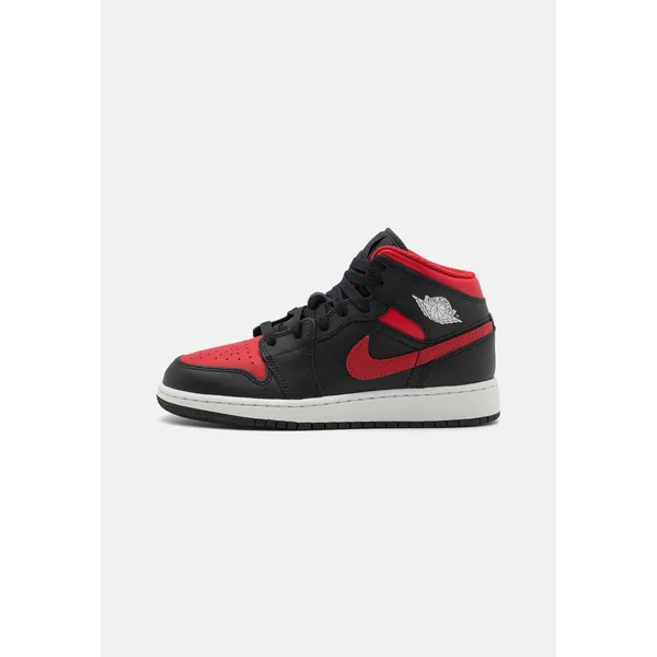 Nike Air Jordan 1 Mid Zwart/Rood/Groen