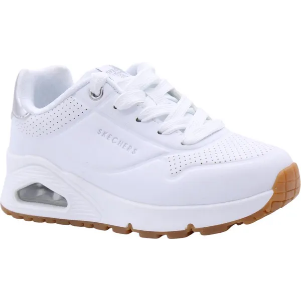 Skechers Uno Gen1 Shimmer Away WSL Wit/Zilver Kids, vergelijk prijzen bij 1 winkel