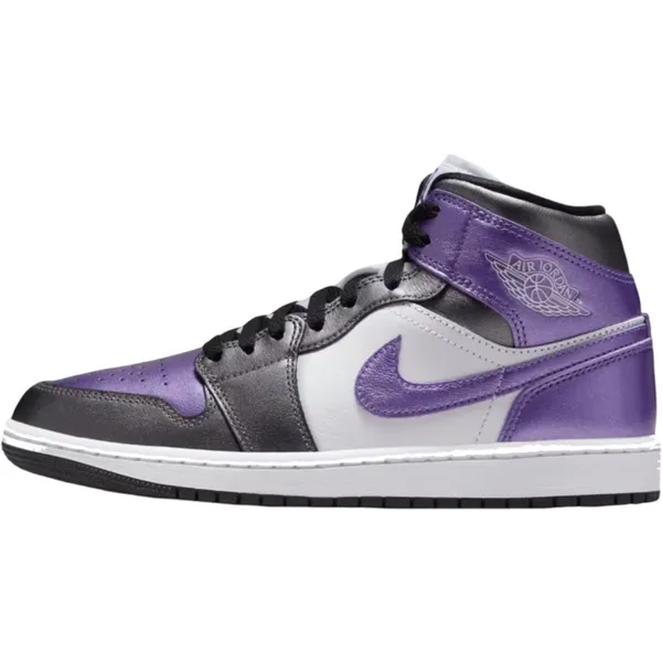 Nike Air Jordan 1 Mid Paars/Wit/Zwart