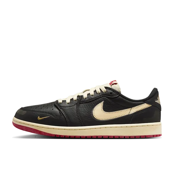 Jordan 1 Retro Low OG Nigel Sylvester Better With Time Zwart/Geel/Rood, vergelijk prijzen bij 3 winkels