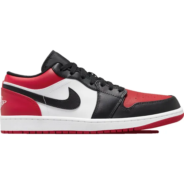 Nike Nike AIR JORDAN 1 LOW GS ''BRED TOE'' 553560-612 BRED Zwart Rood