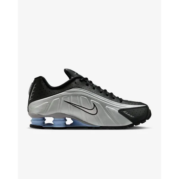 Nike Nike Shox 4 - Heren - Sneaker - Metallic/Zwart/Blauw