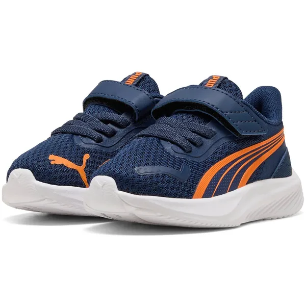 PUMA PUMA Pounce Lite AC+Inf Kinder Sportschoenen Trainers Hardloopschoenen 401516 07 Blauw-Oranje