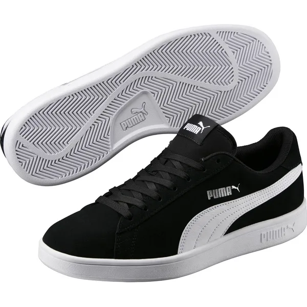 Puma Smash v2 Black-White-Silver, vergelijk prijzen bij 1 winkel