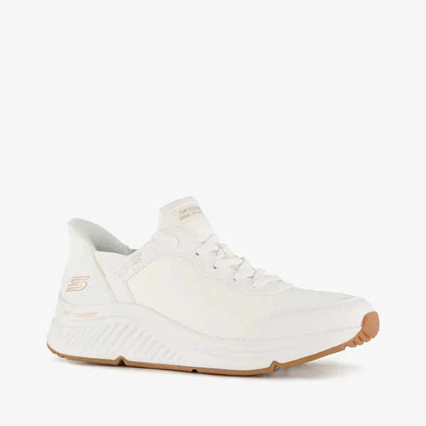 Skechers Skechers Slip-ins: BOBS Arch Comfort dames sneakers wit - Uitneembare zool