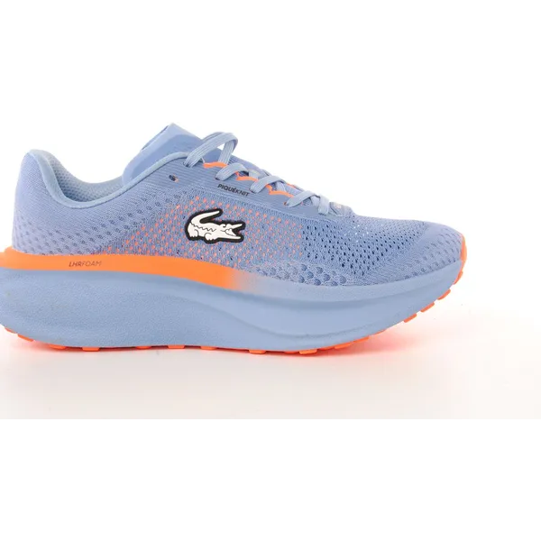 Lacoste Lacoste heren sneaker Neo Run H mesh lichtblauw oranje