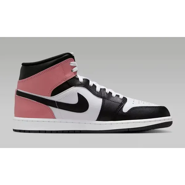 Nike Nike Air Jordan Mid 1 - Heren - Sneaker - Zwart/Roze
