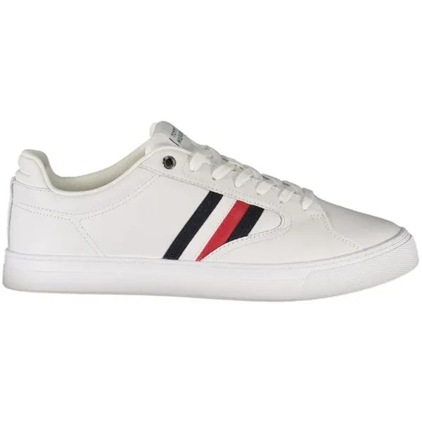 Tommy Hilfiger Tommy Hilfiger Luxury Leather Low-Top Sneakers - White