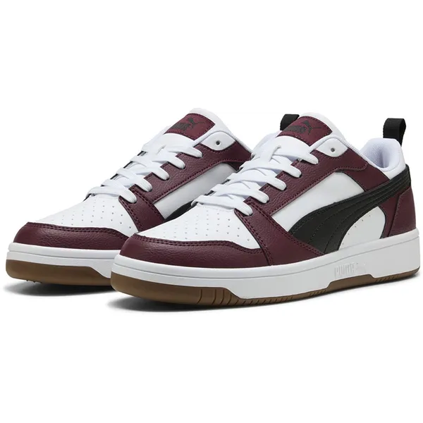 Puma Rebound v6 Low White/Black/Ruby Shimmer, vergelijk prijzen bij 1 winkel