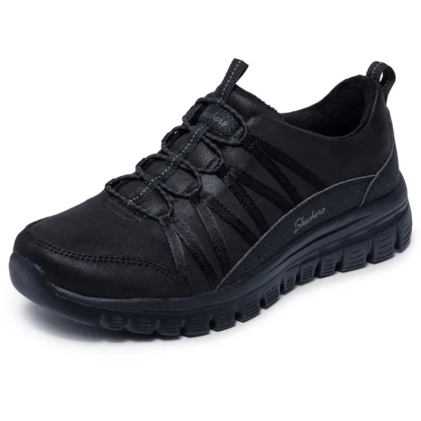 Skechers Graceful-Cozy HUG Vegan Zwart, foto 2 van 2