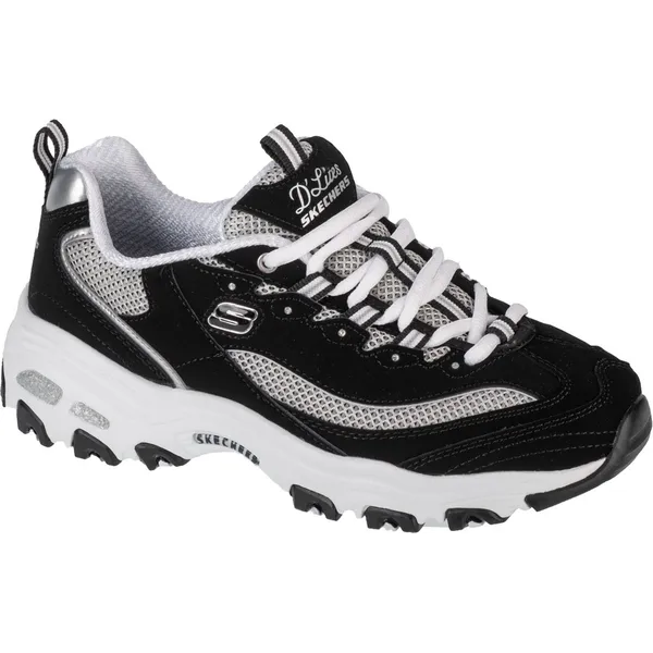 Skechers Skechers D'Lites - Roam Around 13150-BKW, Vrouwen, Zwart, Sneakers,Sportschoenen, maat: