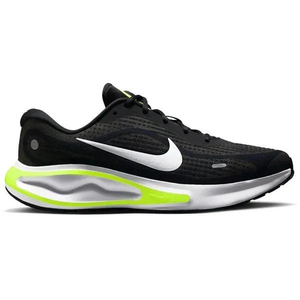 Nike Nike Journey Run - Maat 46 - Zwart / Wit / Neon - Hardloopschoenen Heren