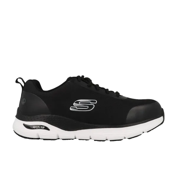 Skechers Veiligheidssneakers Srringstap Arch Fit Bkw Zwart/Wit, vergelijk prijzen bij 1 winkel