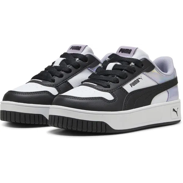 PUMA PUMA Carina Street Space belle PS Meisjes Sneakers - PUMA White-PUMA Black-Lilac Crush