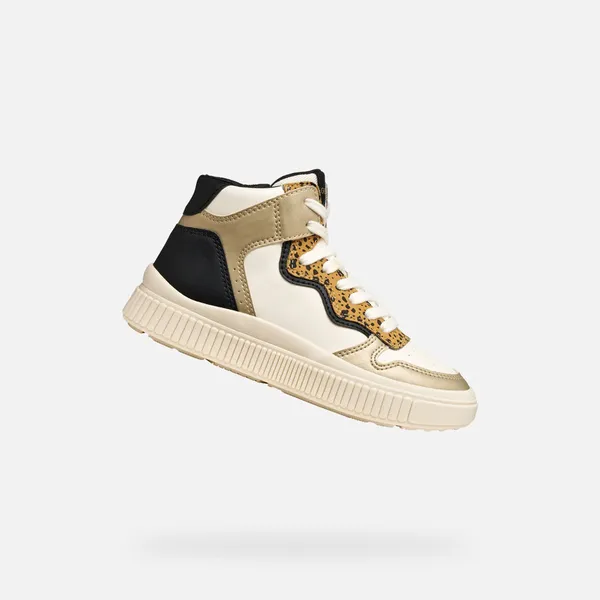 GEOX GEOX LAQUINNY MEISJES Sneakers - LICHT IVOOR/PLATINA — vergelijk prijzen bij 1 winkel