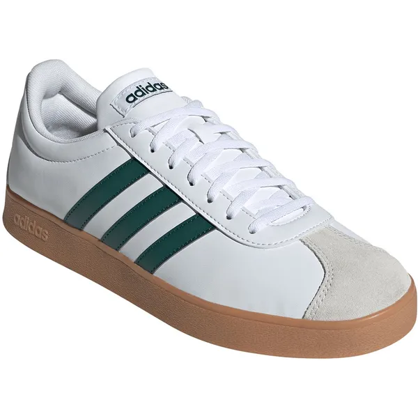 adidas adidas Heren VL COURT Base Sneakers Leren Schoenen ID3710 Cloud White / Green