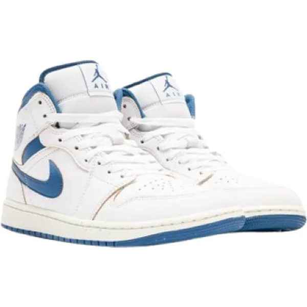 Jordan Air Jordan 1 Mid Wit/Blauw