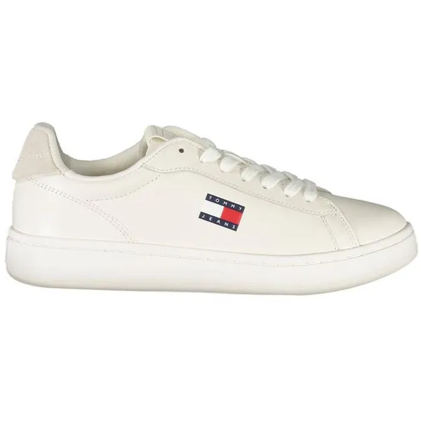 Tommy Hilfiger Tommy Hilfiger Leather Sneaker with Removable Footbed and Iconic Logo Detailing Wo