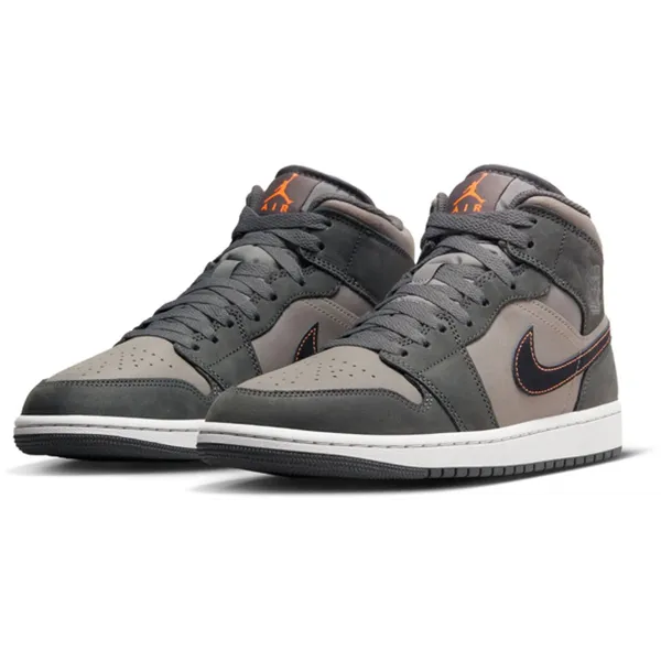 Nike Jordan 1 Mid SE Orange-Neutral Grey