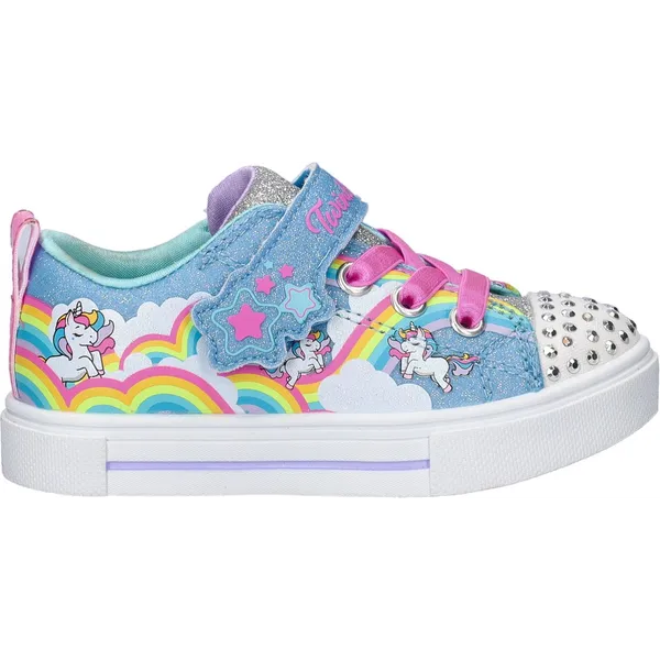 Skechers Skechers Twinkel Toes meisjes sneaker - Blauw multi