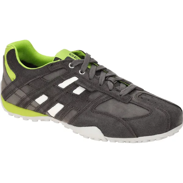 GEOX GEOX UOMO Snake A - Leren herentrainers U4507A022EK C1E3S grijs