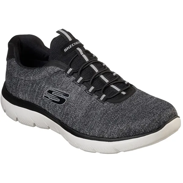 Skechers Skechers Sport Heren SUMMITS FORTON Sneakers Heren WIDE FIT Zwart/Wit