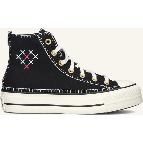Converse Converse Chuck Taylor All Star Lift Crafted Stitching Hoge sneakers - Dames - Zwart
