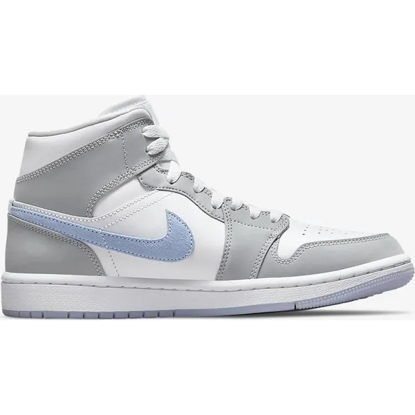Jordan Jordan Nike Air Jordan 1 Mid, White/Aluminum-Wolf Grey, BQ6472 105, EUR 44.5