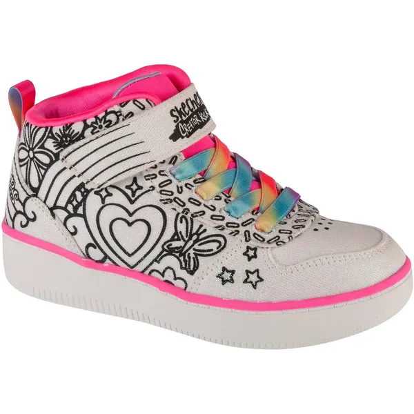 Skechers Sport Court 92 - Color Me Kicks, voor meisje, Wit, Sneakers, maat: