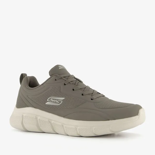 Skechers Skechers BOBS B Flex - Arctic Edge heren sneakers taupe - Grijs - Extra comfort - Memory Foam