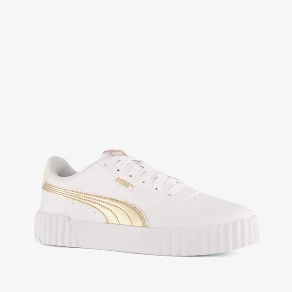 PUMA PUMA Carina 3.0 metallic dames sneakers wit - Uitneembare zool