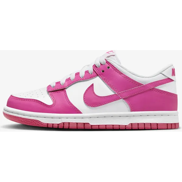Nike Dunk Low GS "Laser Fuchsia" - Sneakers - Dames - Kids - Wit/Roze Wit