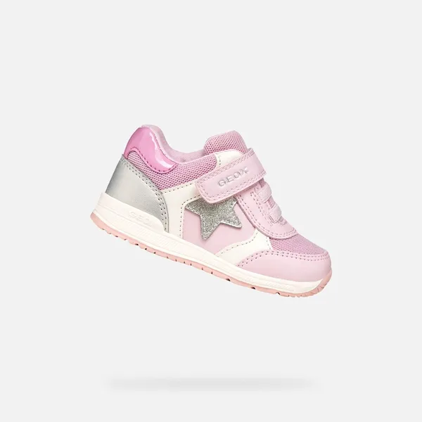 GEOX GEOX RISHON DREUMES Sneakers - ROZE/ZILVER