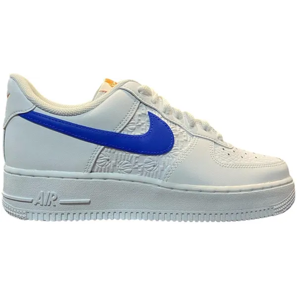 Nike Air Force 1 WIT/BLAUW/ORANJE