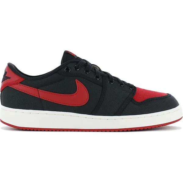 Nike Air Jordan Ajko 1 Low Bred Zwart-Rood, foto 2 van 2