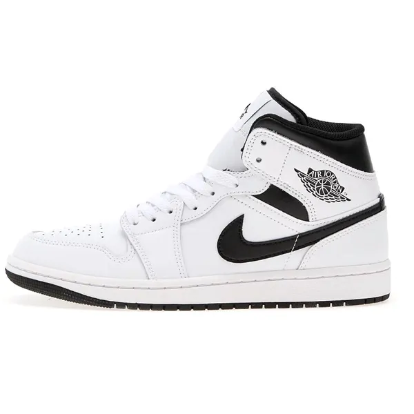 Nike Air Jordan 1 Mid Wit - Zwart