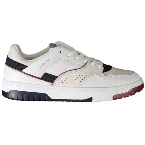 Tommy Hilfiger Tommy Hilfiger Witte Polyethyleen Heren Sneakers Met Logo