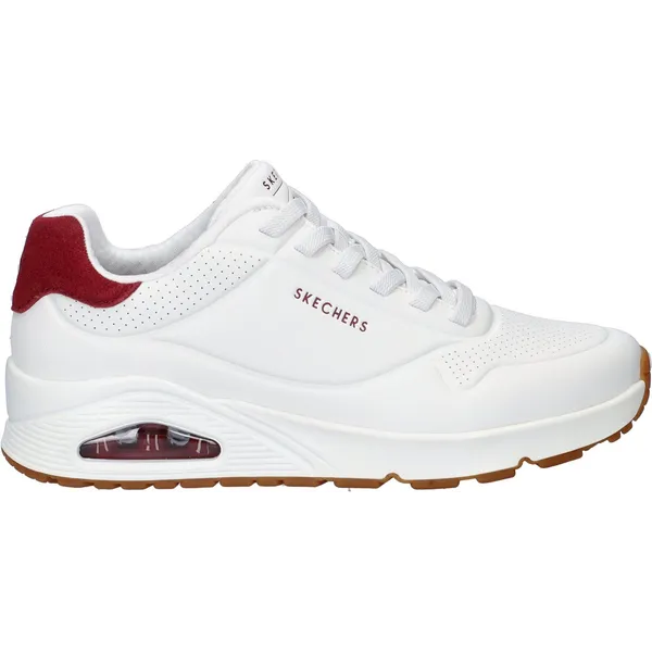 Skechers Skechers Uno heren sneaker - Wit rood