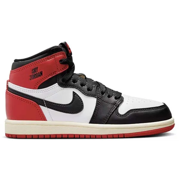 Jordan Jordan 1 Retro High OG Black Toe Reimagined (PS) - Limited Edition Sneaker - Maat 32 - Doos zonder deksel