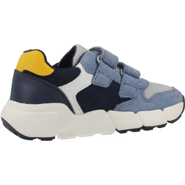GEOX GEOX Flexyper Mini Sneaker Blauw-Geel
