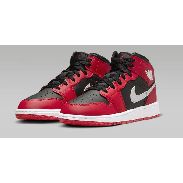 Nike Nike Jordan - Air Jordan 1 MID - Sneakers - Kids - Zwart/Wit/Rood